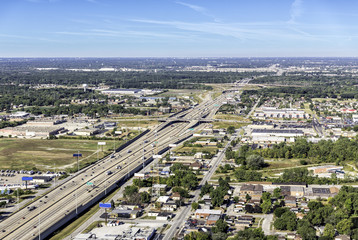Highway aerial view