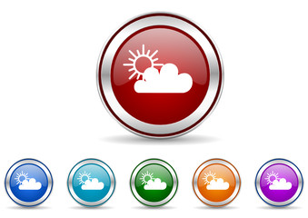cloud vector icon set