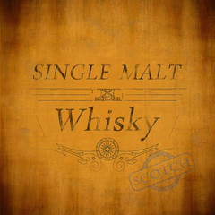 Matured Single Malt Whiskey-Etikett