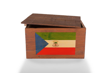 Wooden crate isolated on a white background