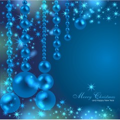 edler weihnachtlicher Hintergrund in blau