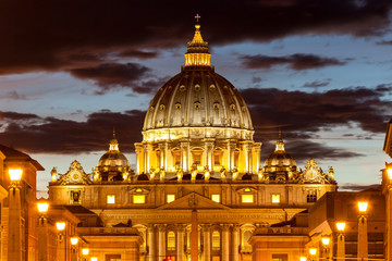 View of Saint Peter's Basilica,Vatican