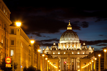 View of Saint Peter's Basilica,Vatican