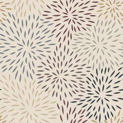 Seamless Pattern with Petals
