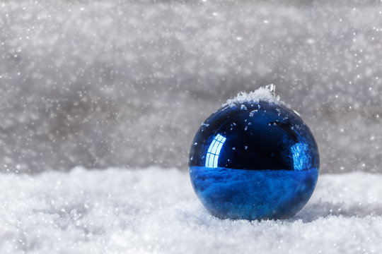 Blue Christmas Ball