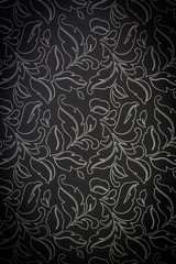 Vintage dark damask seamless floral pattern background