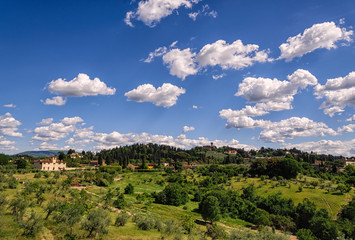 Fototapeta na wymiar Landscape near Florence