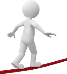 Männchen Seiltänzer