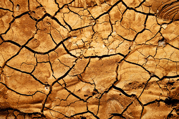 texture of a broke dry sand