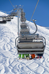 Chairlift on a ski resort