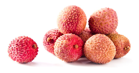 fresh ripe lychees