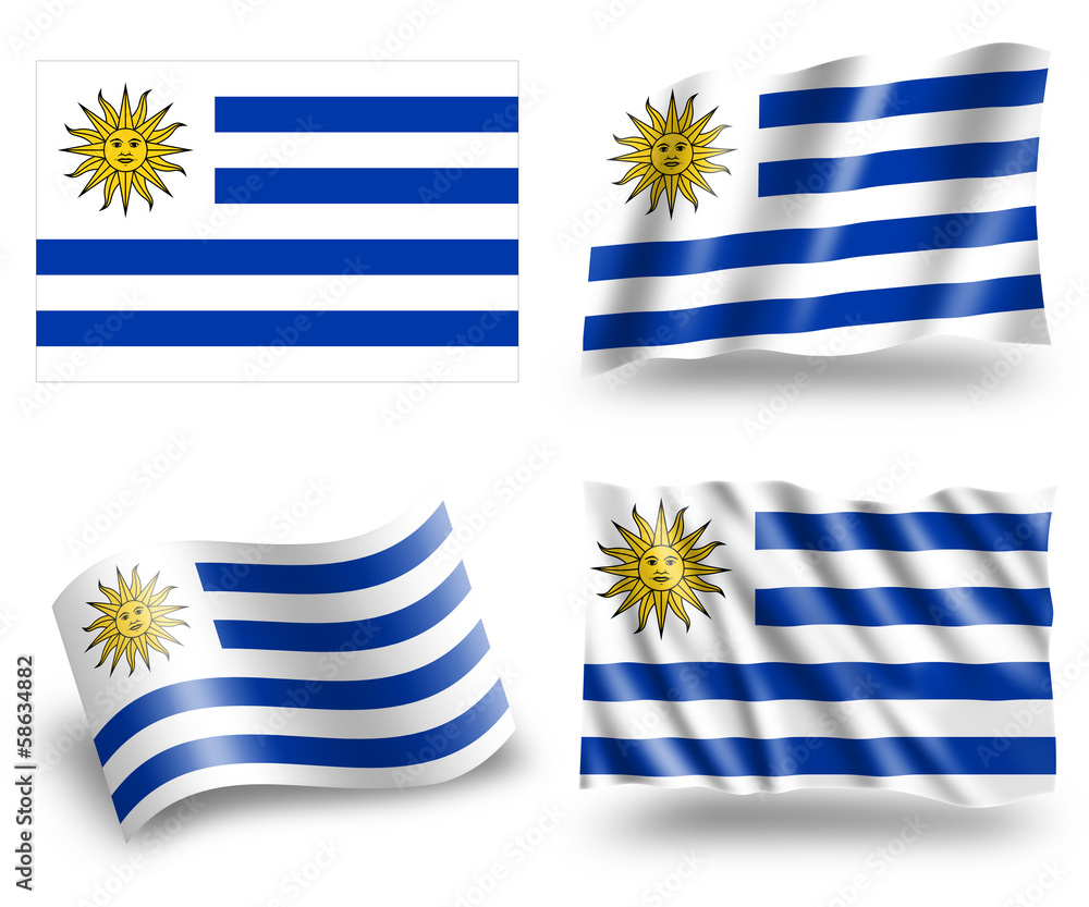 Poster Flag of Uruguay