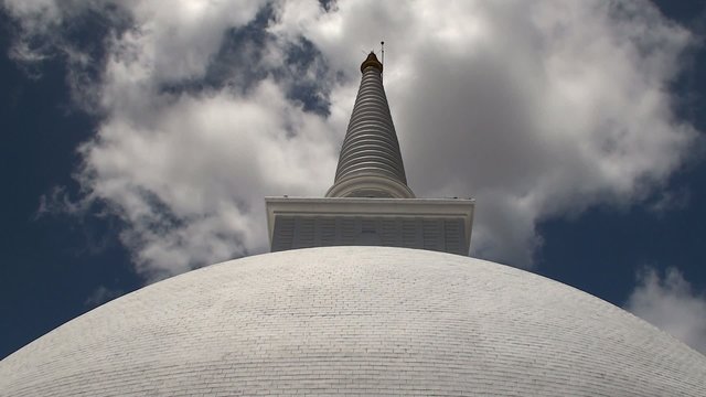 Ancient Maha Stupa on the Mihintale hill. Sri Lanka.