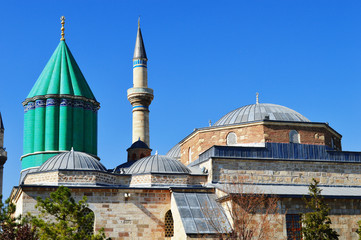 Mevlana Museum in Konya Central Anatolia, Turkey.