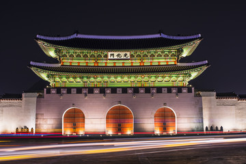 Naklejka premium Gwanghwamun Gate in Seoul, South Korea