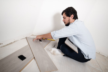 young man bricolage working