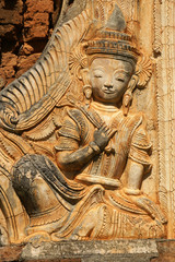 Fototapeta na wymiar Ruinen von Indein, Inle See, Myanmar, Asien