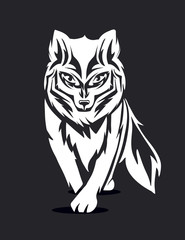 silhouette of the fox