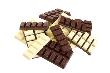 Stack of chocolate bars