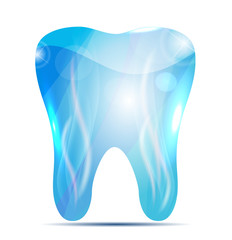 Beautiful abstract Tooth illustration. Light blue color