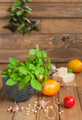 organic vegetables and cheese