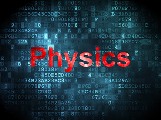 Fototapeta premium Education concept: Physics on digital background