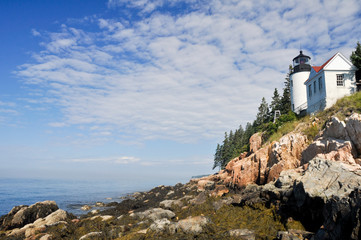 Fototapeta na wymiar Bass Harbor Lighthouse, Acadia national park (USA)