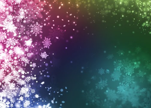 Xmas snowflake beautiful colorful abstract background