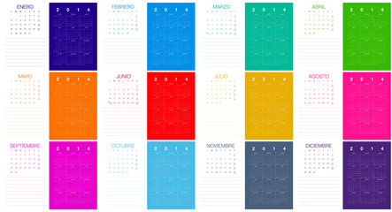 Spanish Calendar 2014