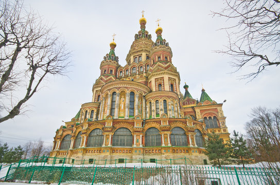 St. Peter and Paul's church in the Russian city of Peterhof near