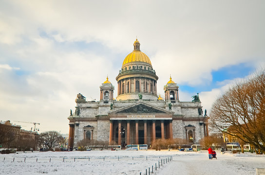 Saint Isaac's Cathedral in St Petersburg, Russia