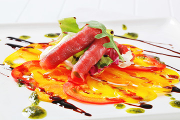 Carpaccio dish