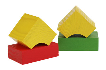 Wooden building blocks