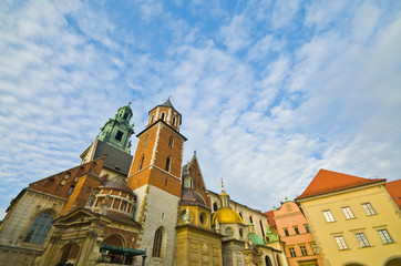 the Basilica of St Stanislaw and Vaclav or Wawel Cathedral on Wa © cescassawin