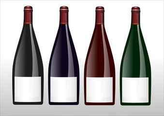 Weinflaschen Flaschen Etikett Sektflasche