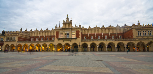 The Main Market Square in Cracow is the most important square of