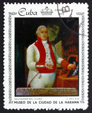 Postage stamp Cuba 1972 Portrait of Salvador del Muro