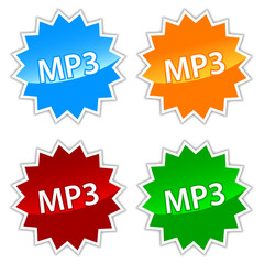 Mp3 icons set