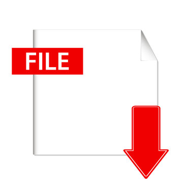 Vector file download button