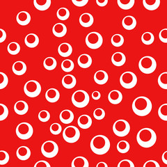 Red and white seamless pattern with speck ornament