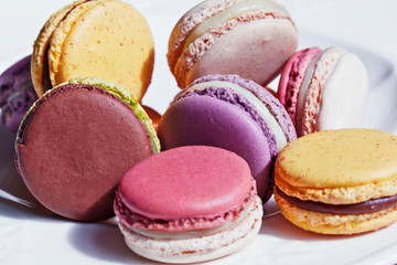 French macaroons. Dessert