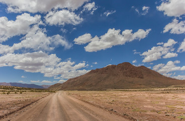 Fototapeta na wymiar Argentina dirt road