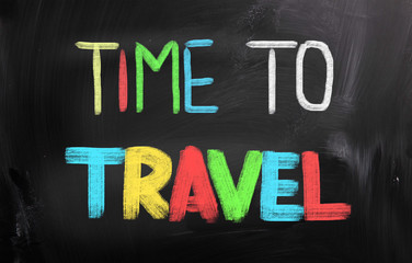 Obraz premium Time To Travel Concept
