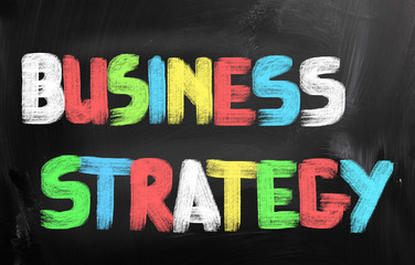 Naklejka na ściany i meble Business Strategy Concept