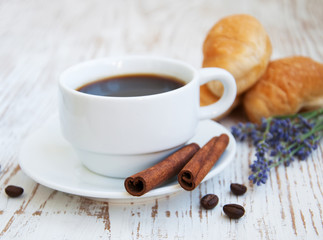Croissant  with Coffee