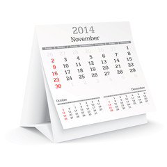 november 2014 - calendar