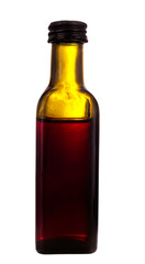 Old medicine bottle, isolated over white background