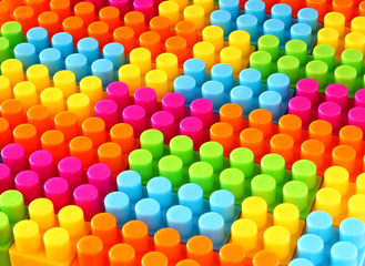 colorful geometric background of building bricks