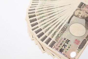 一万円札扇形