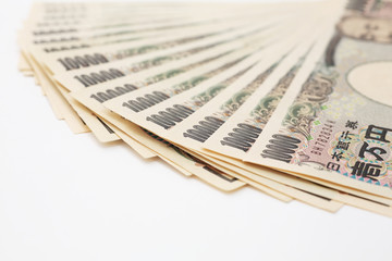 一万円札扇形